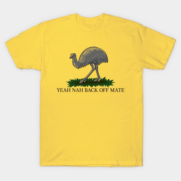 Aussie Gadsden Flag T-Shirt (Clean Language) T-Shirt by IndigoAvemour